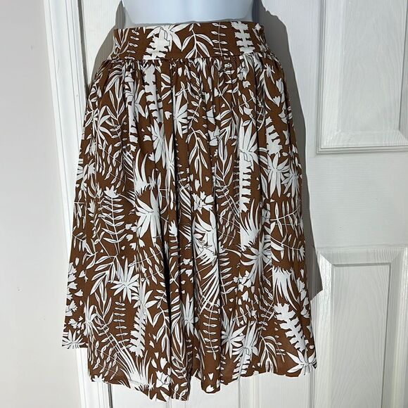 NWT Yakira Bella brown and white floral skirt size XS - Picture 1 of 8